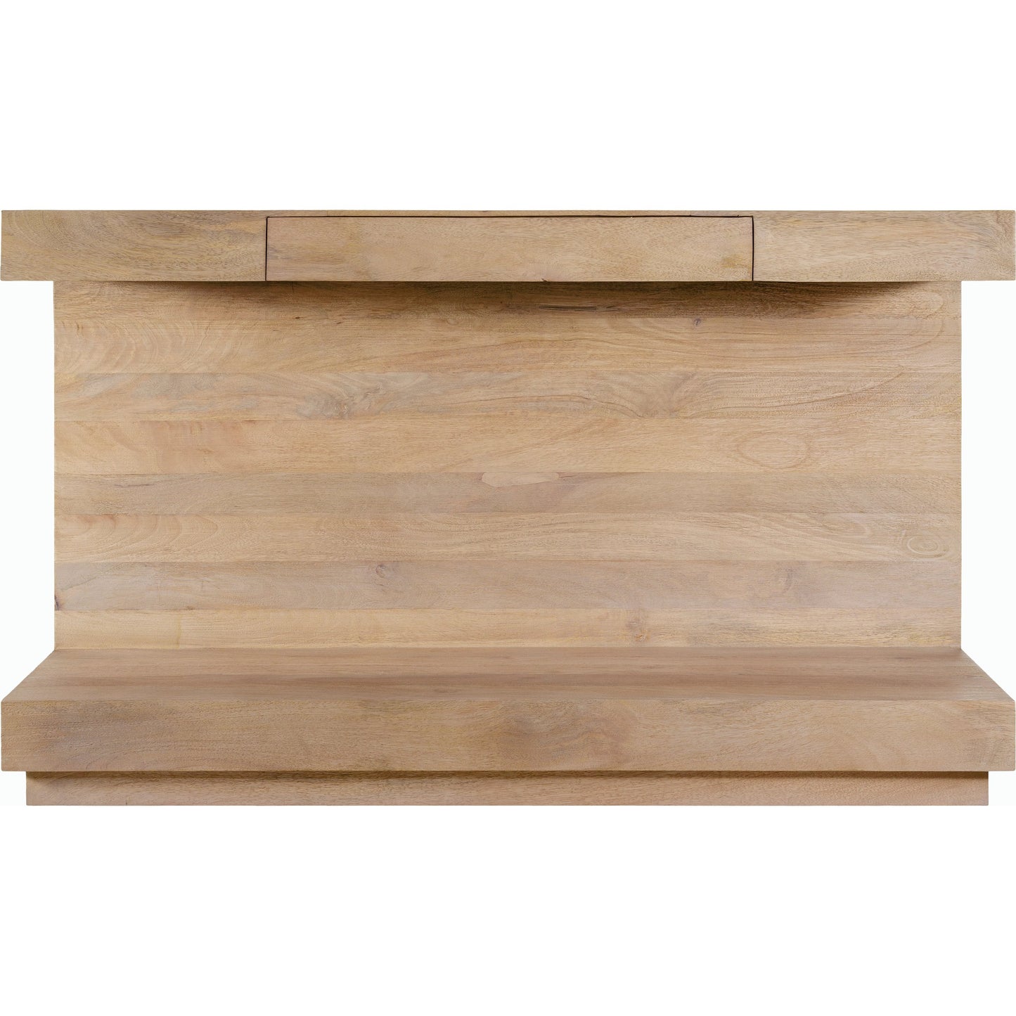 002 SI-2133324 | Closeup | Coburn Console Table - 530921 by Surya in natural. Made from top: mango wood, base: mango wood in a modern style.