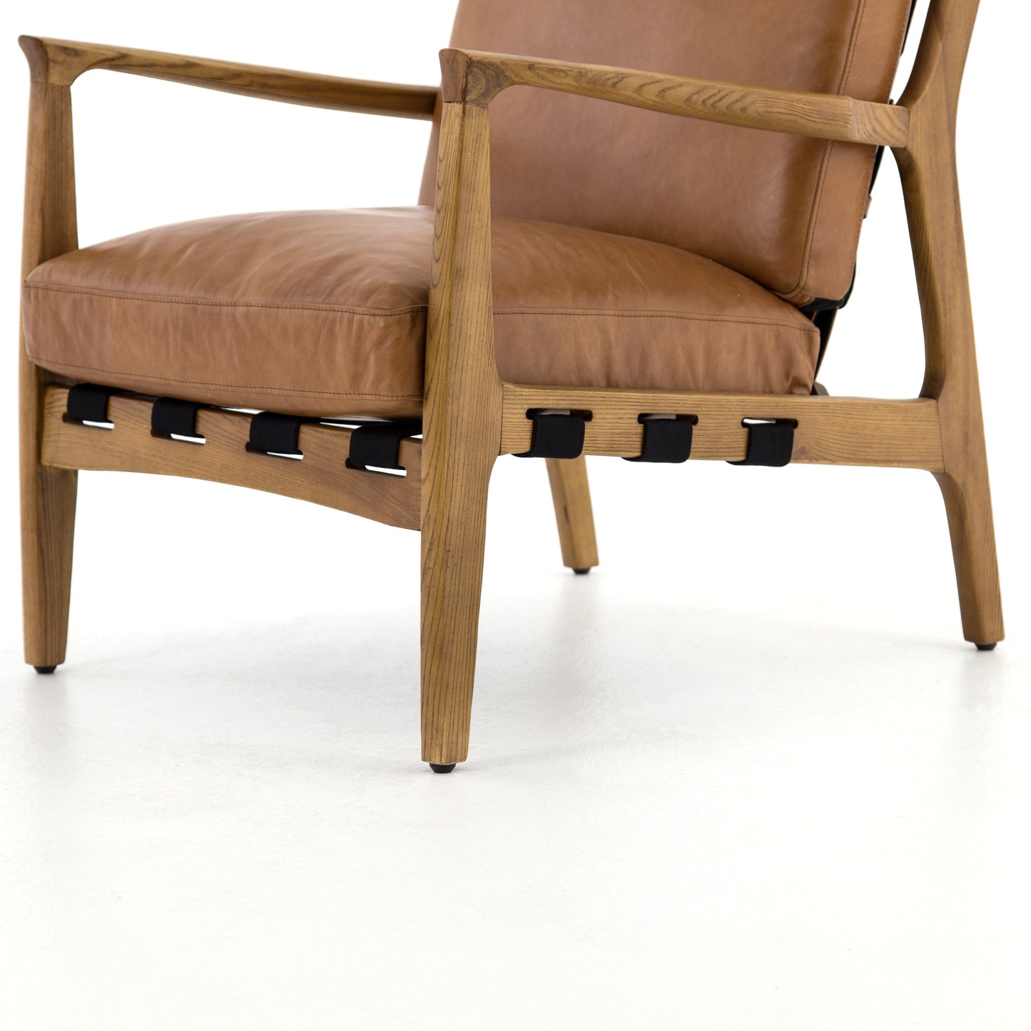 003 S-258371 | Additional Silo | Silas Chair by Four Hands in patina copper, ash wood natural. Made from top grain leather, solid ash in a cottage & farmhouse style.