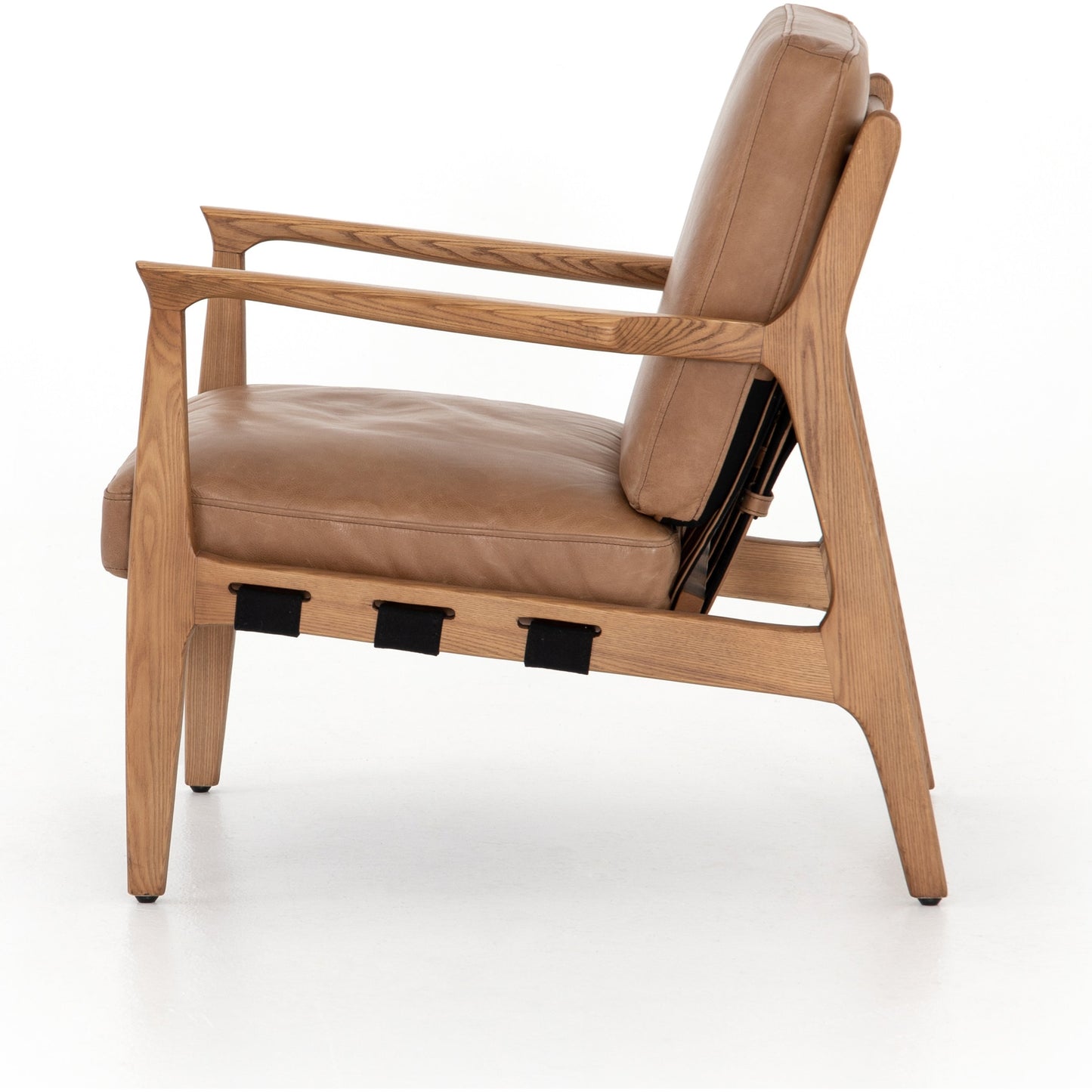 005 S-258371 | Additional Silo | Silas Chair by Four Hands in patina copper, ash wood natural. Made from top grain leather, solid ash in a cottage & farmhouse style.