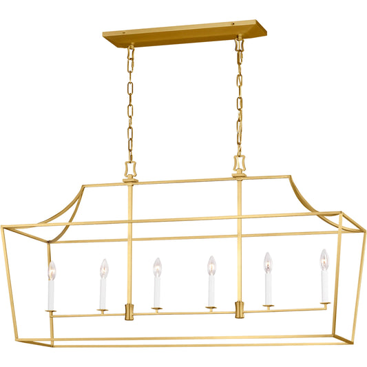 Southold Linear Lantern by Visual Comfort & Co.. Made from steel in a traditional style.