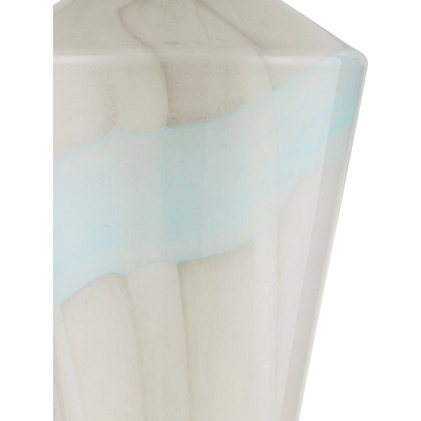 002 SI-2191718 | Additional Silo | Floating Cloud Table Lamp by Currey and Company in pale gray, light blue, clear, polished nickel. Made from glass, optic crystal, metal in a modern style.