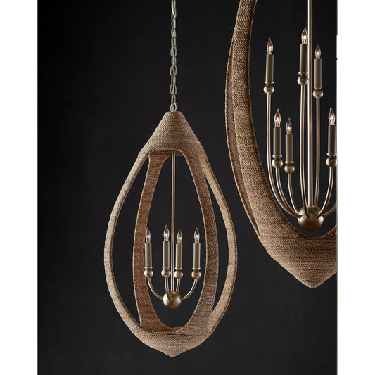 Menorca Chandelier by Currey and Company. Made from unique in a coastal style.