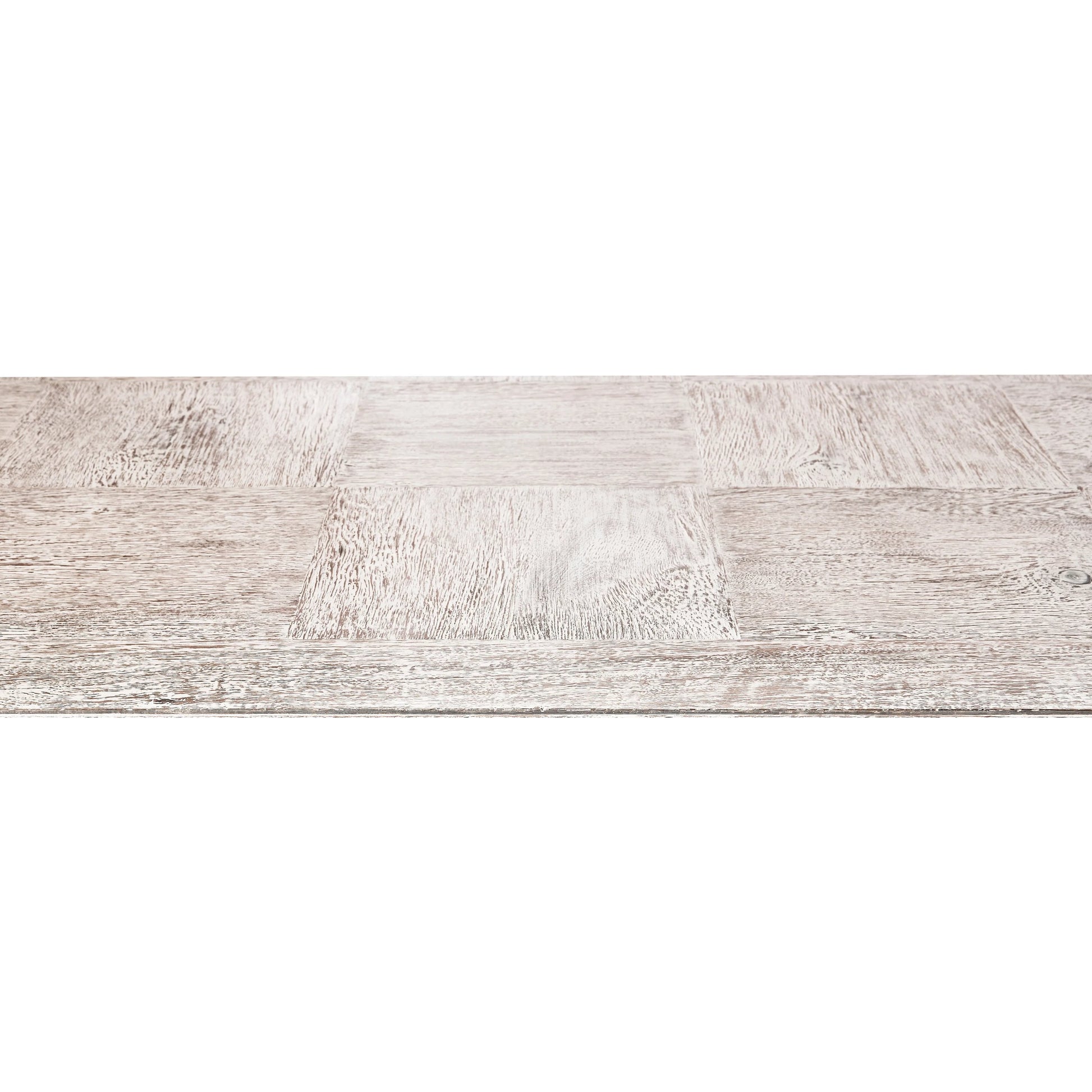 100" Bywater Extending Dining Table by Jonathan Charles in washed acacia. Made from acacia in a transitional style.