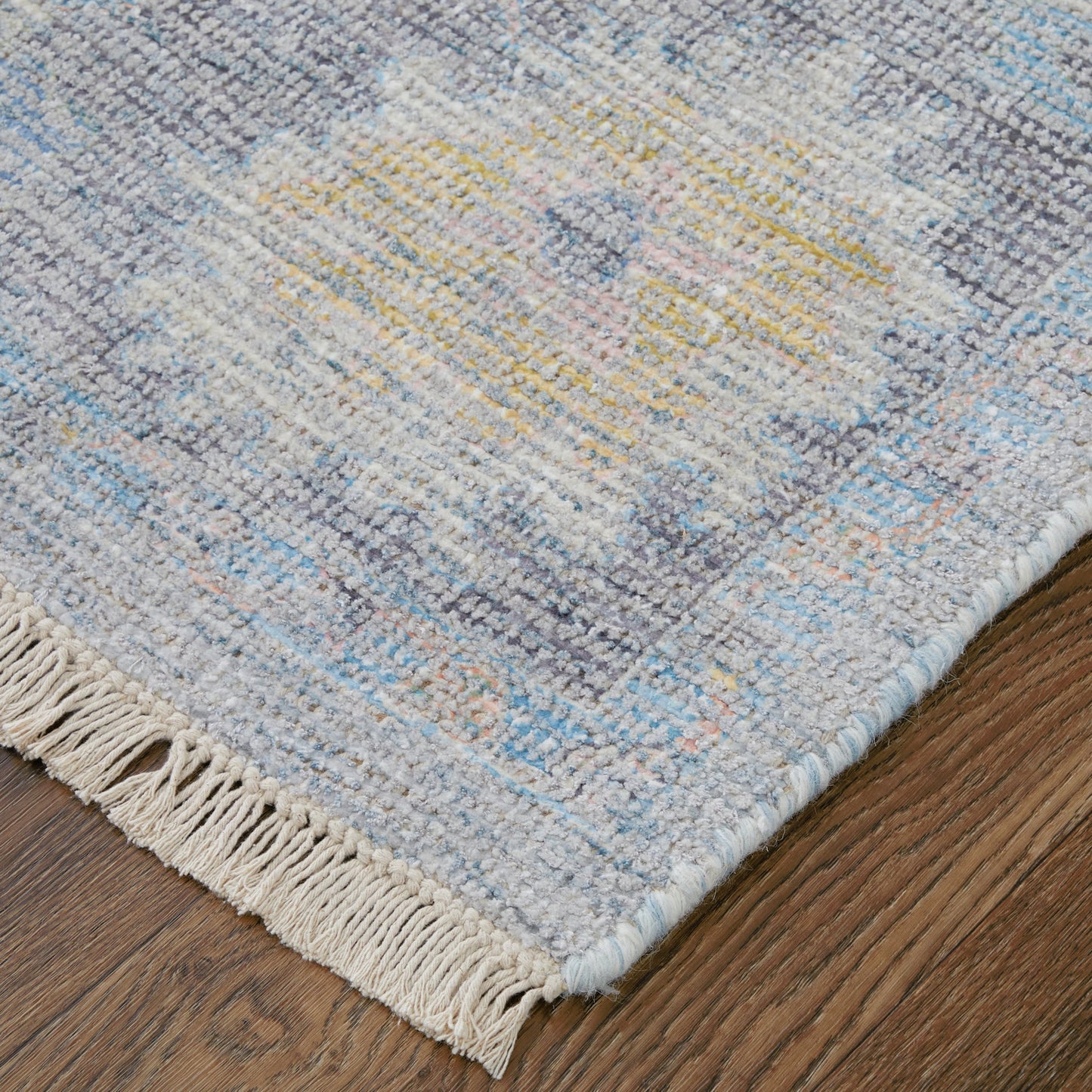 002 SI-2158717,SI-2158718,SI-2158719,SI-2158720,SI-2158721,SI-2158722 | Closeup | Caldwell Rug - 8798979F by Feizy in blue, yellow, orange. Made from wool, viscose in a unique style.