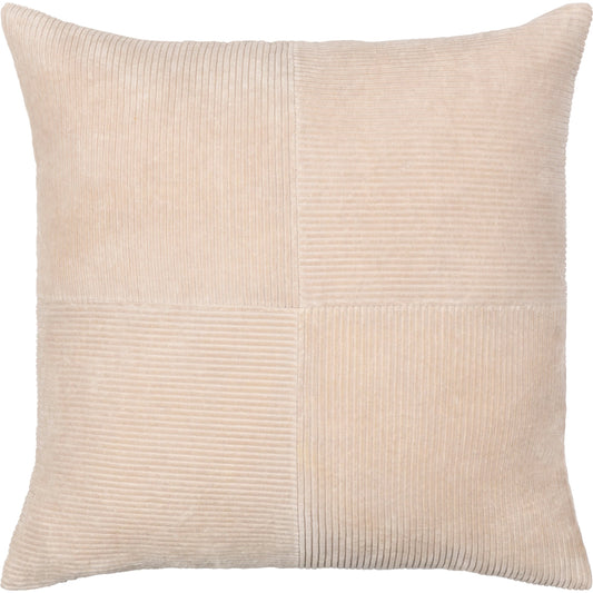 Corduroy Quarters Pillow - 29646 by Livabliss. Made from front: 100% cotton, back: 100% cotton in a modern style.