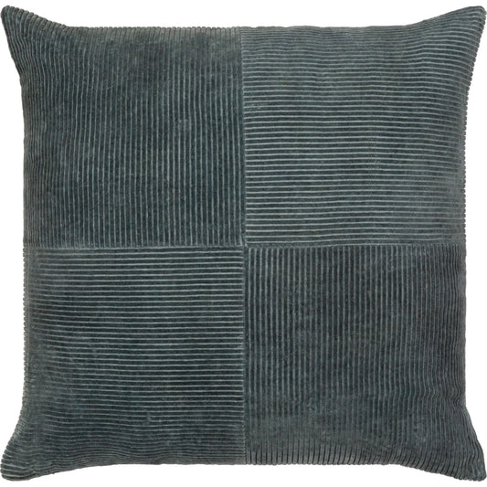 Corduroy Quarters Pillow - 29646 by Livabliss. Made from front: 100% cotton, back: 100% cotton in a modern style.