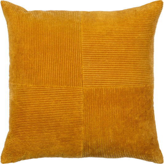 Corduroy Quarters Pillow - 29646 by Livabliss. Made from front: 100% cotton, back: 100% cotton in a modern style.
