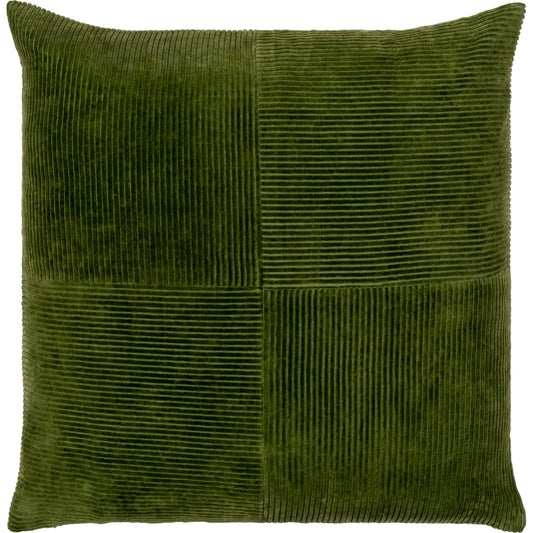 Corduroy Quarters Pillow - 29646 by Livabliss. Made from front: 100% cotton, back: 100% cotton in a modern style.