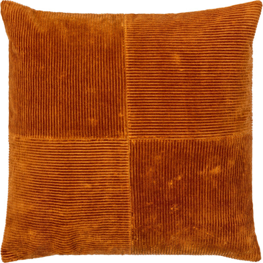 Corduroy Quarters Pillow - 29646 by Livabliss. Made from front: 100% cotton, back: 100% cotton in a modern style.