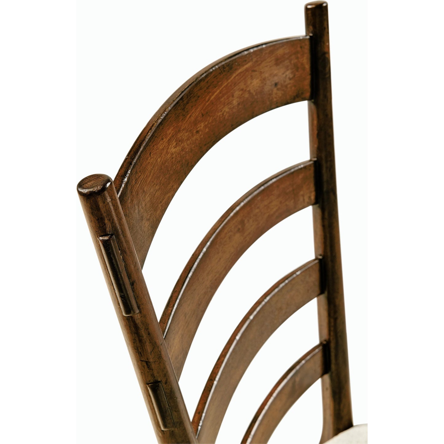003 SI-2186370 | Closeup | Casual Accents Walnut Dining Chair by Jonathan Charles in medium walnut. Made from acacia, foam, fabric in a modern style.
