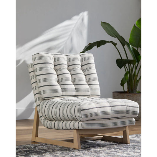 Cedron Accent Chair - 527333 by Livabliss in gray and taupe. Made from upholstery: polyester, base: rubber wood, fill: 98% polyurethane foam, 2% polyester, polyfill in a modern style.