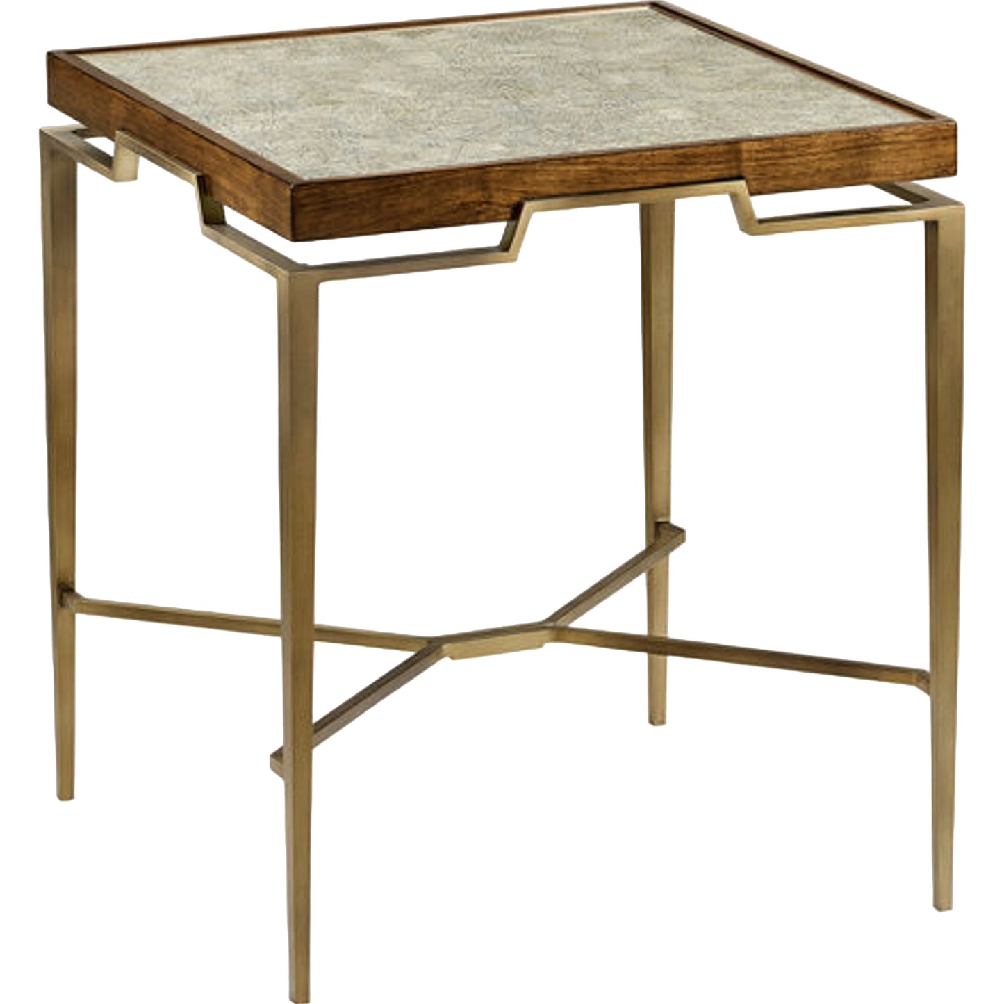 002 SI-1991098 | Additional Silo | Toulouse Eggshell End Table by Jonathan Charles in plateado eggshell. Made from walnut quarter figured veneer in a modern style.