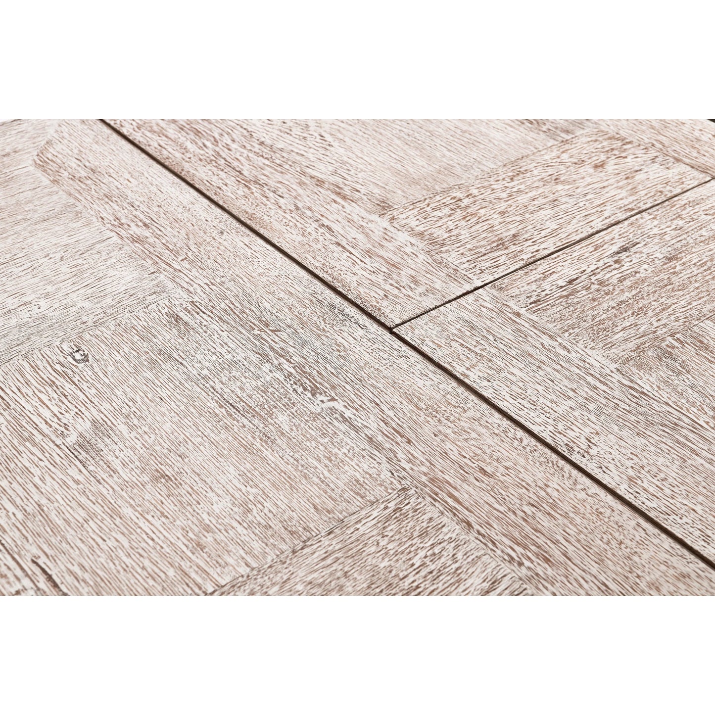 012 SI-2462565 | Closeup | 100" Bywater Extending Dining Table by Jonathan Charles in washed acacia. Made from acacia in a transitional style.