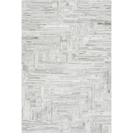 002 SI-1921838,SI-1921840,SI-1921842 | Primary Silo | Calgary CGR-2302 Rug by Surya in off-white, taupe, ivory, white. Made from 100% recycled pet yarn in a unique style.
