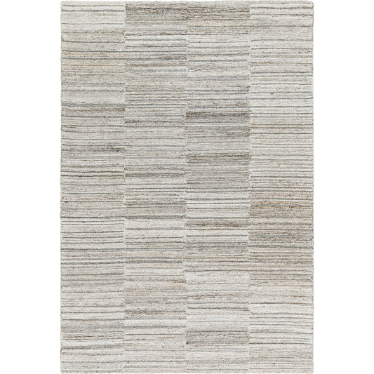 000 SI-1921843,SI-1921844,SI-1921845,SI-1921847 | Primary Silo | Calgary CGR-2303 Rug by Surya in light gray, gray, charcoal, beige, brown. Made from 100% recycled pet yarn in a unique style.