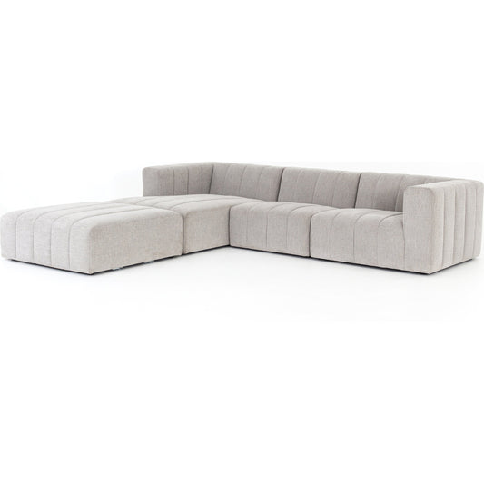 Langham Channeled 3-PC Sectional with Ottoman by Four Hands. Made from unique in a modern style.