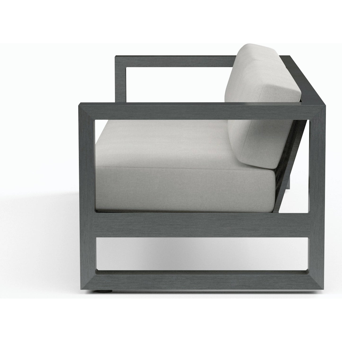 003 SI-2166974 | Additional Silo | Redondo Outdoor Sofa by Sunset West in slate. Made from aluminum in a modern style.