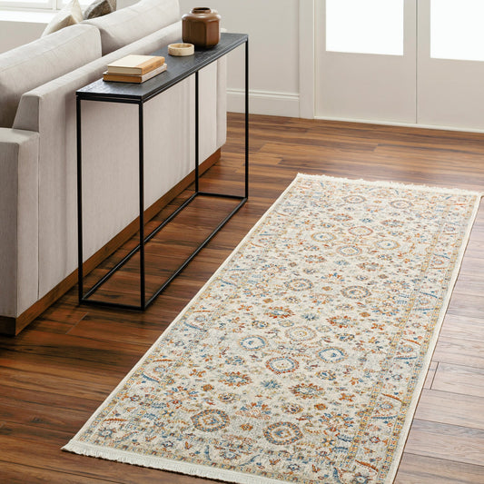 Chicago CHG-2305 Rug by Livabliss in slate, light beige, mustard, blue, rust. Made from main: 100% polyester in a unique style.