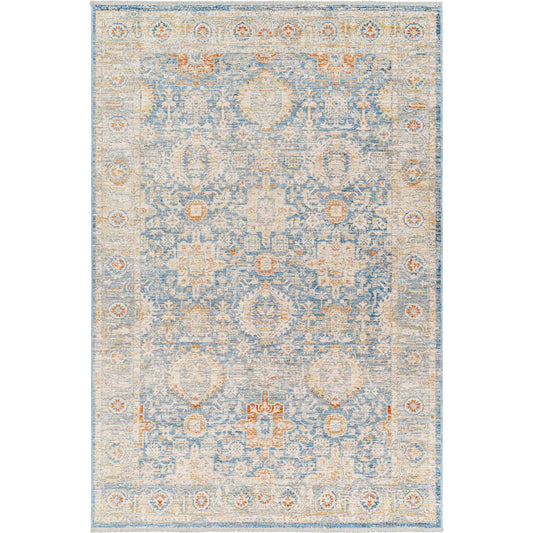 001 SI-1916170,SI-1916171,SI-1916176,SI-1916180 | Primary Silo | Chicago Rug - 31149 by Livabliss in blue, light beige, mustard, slate, burnt orange. Made from main: 100% polyester in a unique style.