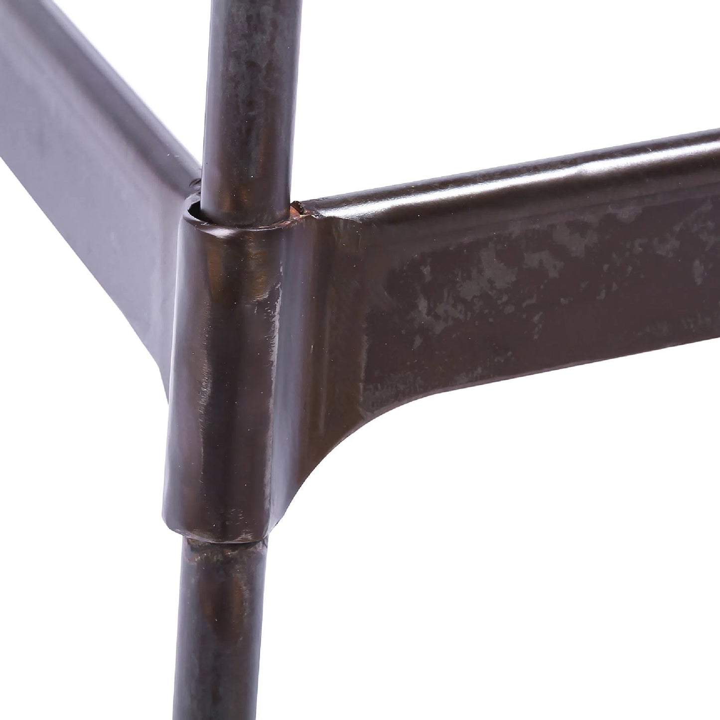 005 SI-2448714 | Additional Silo | Arthur Bar Stool, Wooden Seat by Zentique in matte black steel, dark brown wood. Made from steel, wood in a unique style.