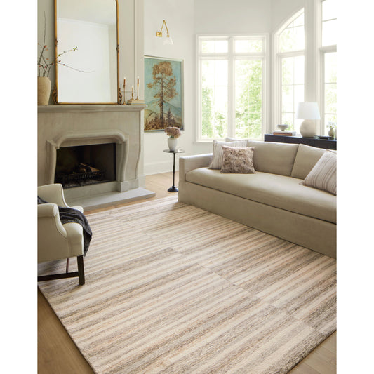 Chris CHR-03 Rug by Chris Loves Julia x Loloi in ivory, clay. Made from 100% wool in a unique style.