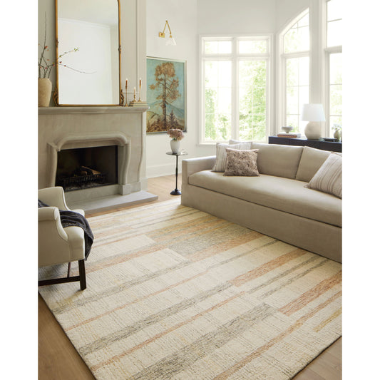 Chris CHR-04 Rug by Chris Loves Julia x Loloi in natural, multi. Made from 100% wool in a unique style.