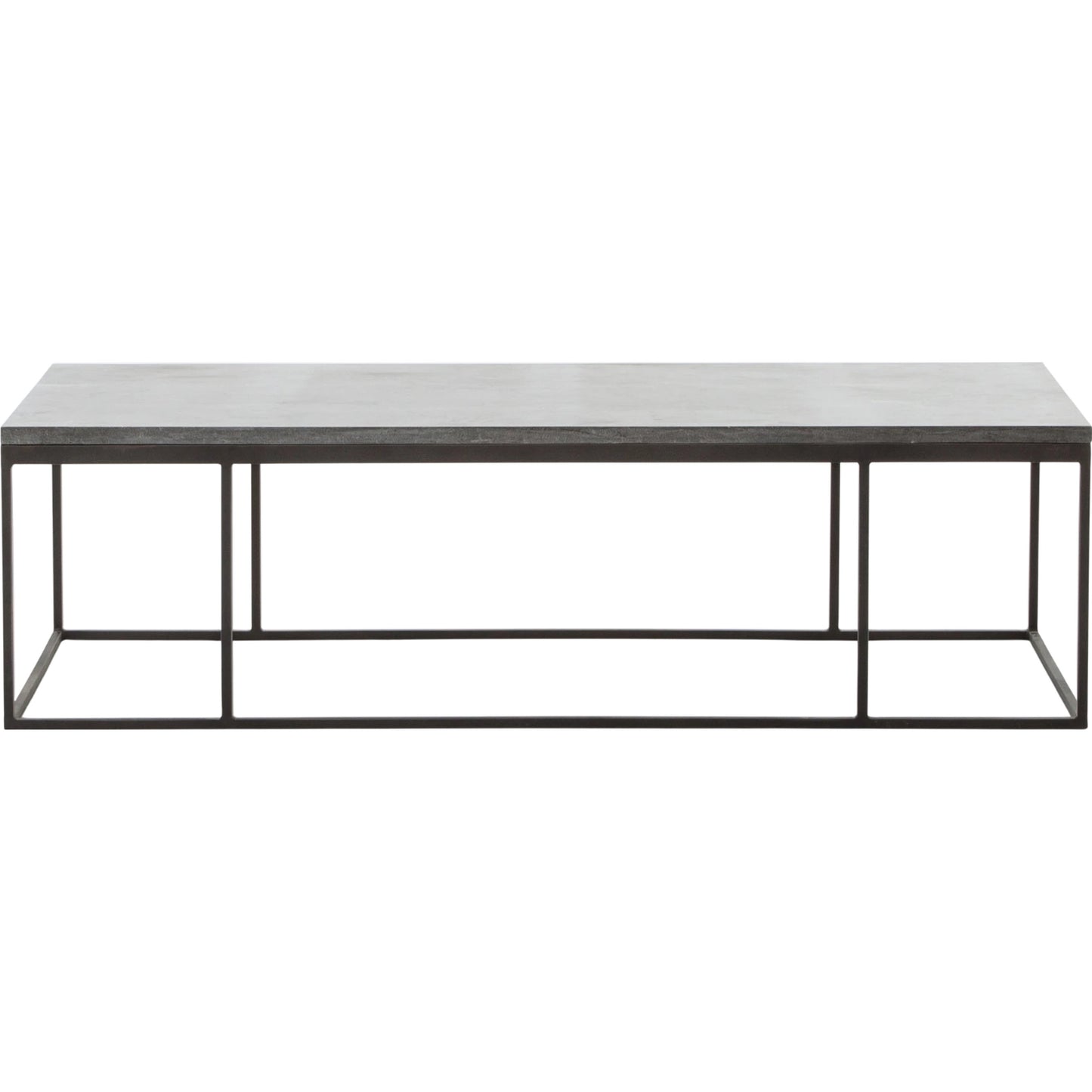 003 S-338907 | Additional Silo | Harlow Coffee Table by Four Hands in blue stone, gunmetal. Made from bluestone, iron in a modern style.