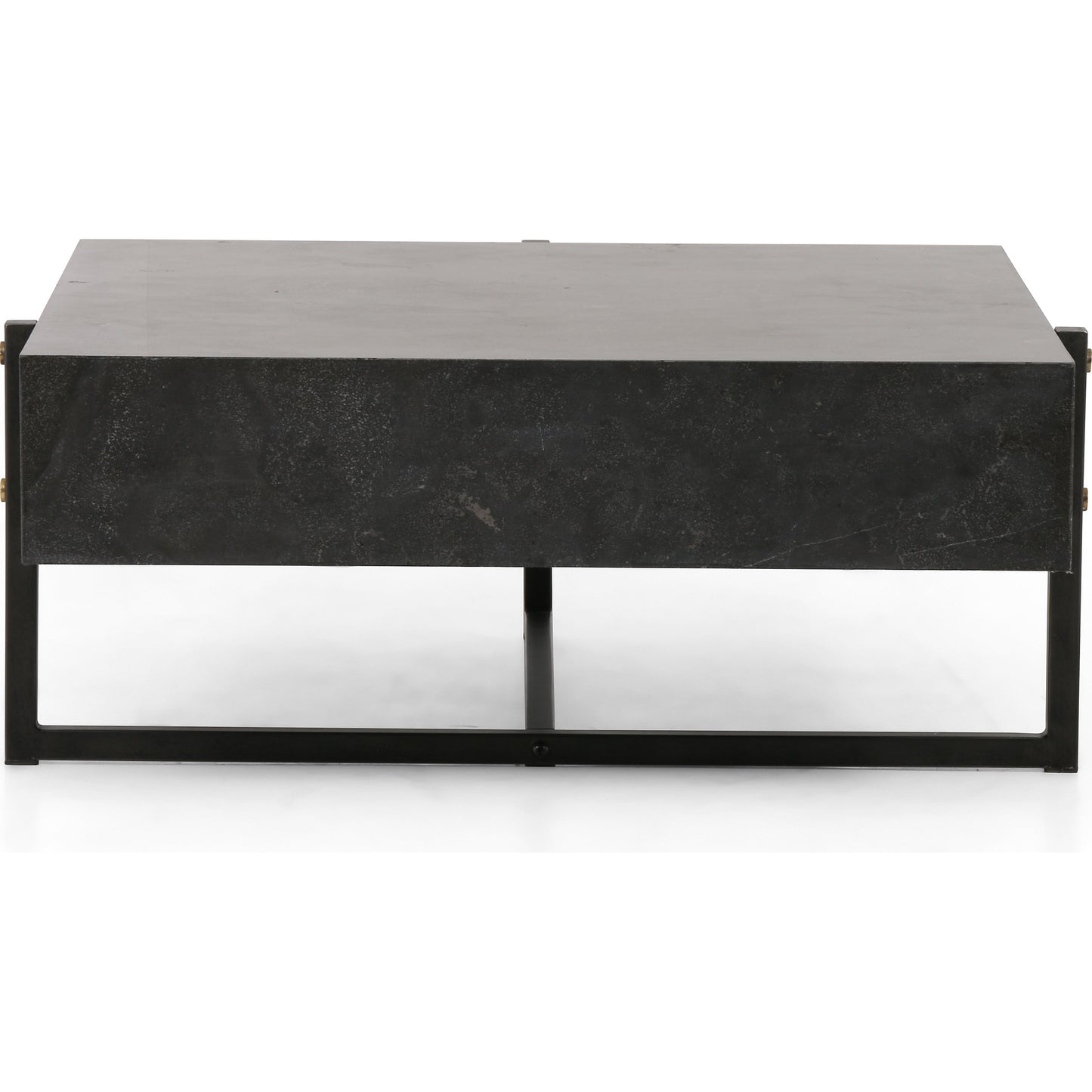 006 SI-1715804 | Additional Silo | Keppler Square Coffee Table by Four Hands in light rustic black, bluestone and light rustic black, blue stone. Made from bluestone, iron, hd metal in a modern style.