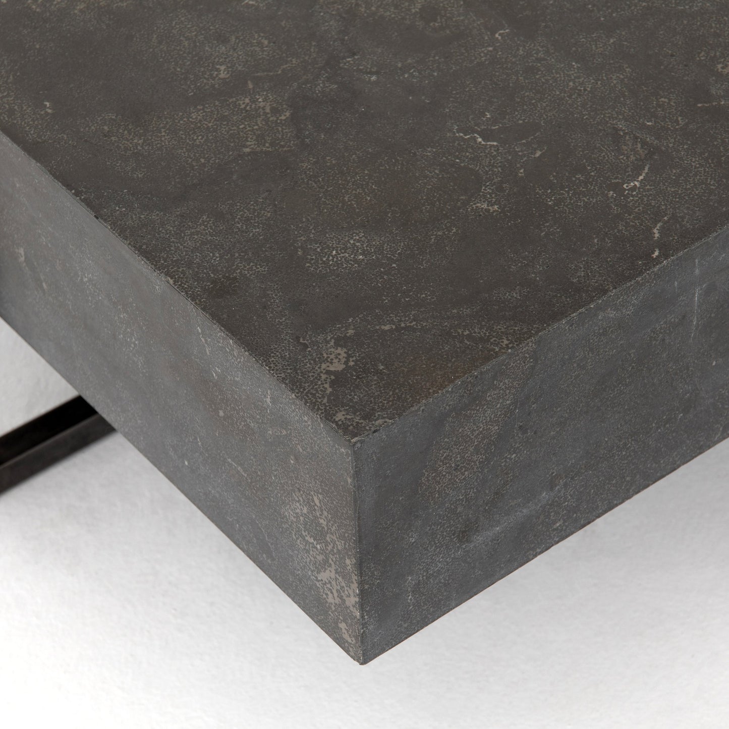 008 SI-1715804 | Additional Silo | Keppler Square Coffee Table by Four Hands in light rustic black, bluestone and light rustic black, blue stone. Made from bluestone, iron, hd metal in a modern style.