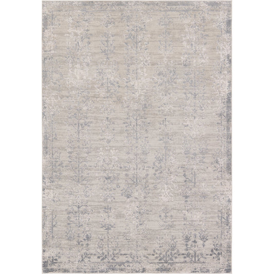 Cirque CIQ47 Rug by Jaipur Living in silver, slate. Made from 50% polyester, 50% viscose in a unique style.
