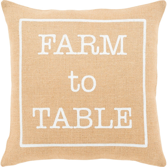 Circa Pillow - 33539 by Surya. Made from front: 100% jute, back: 100% jute in a modern style.
