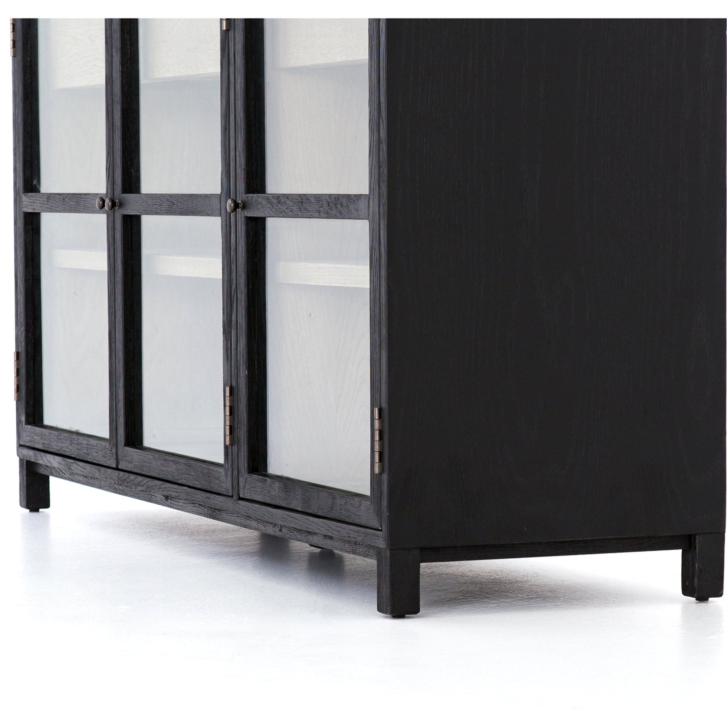 002 SR-369139 | Additional Silo | Millie Sideboard by Four Hands in matte black, drifted oak. Made from unique in a modern style.