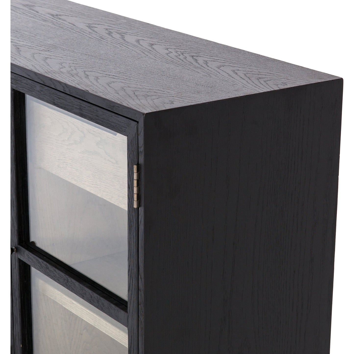 007 SR-369139 | Additional Silo | Millie Sideboard by Four Hands in matte black, drifted oak. Made from unique in a modern style.