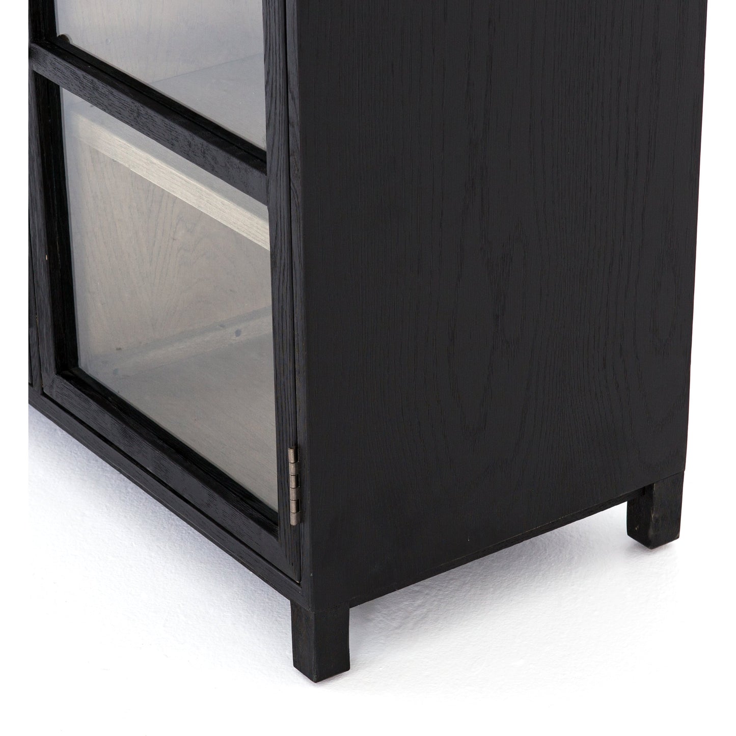 008 SR-369139 | Additional Silo | Millie Sideboard by Four Hands in matte black, drifted oak. Made from unique in a modern style.