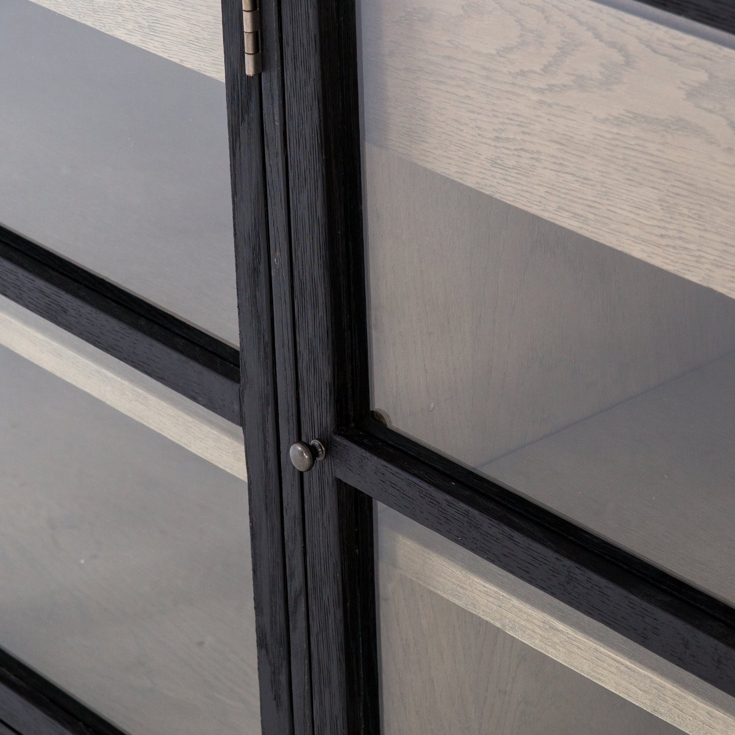 010 SR-369139 | Additional Silo | Millie Sideboard by Four Hands in matte black, drifted oak. Made from unique in a modern style.