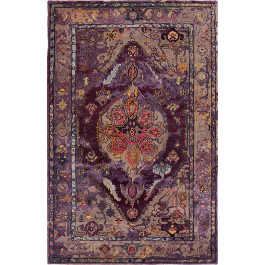 Citrine CIT10 Rug by Jaipur Living in purple, gray. Made from 60% wool 40% viscose in a unique style.