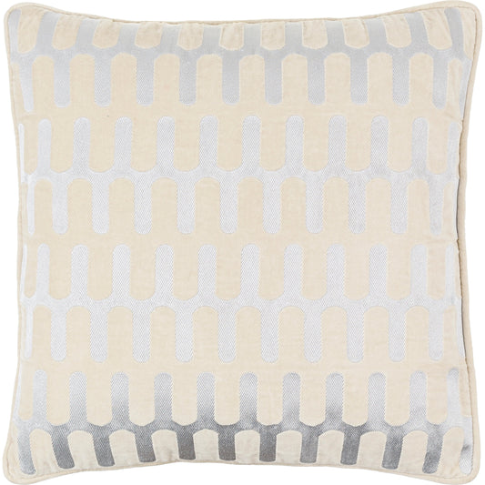 Connecticut Pillow - 485991 by Surya. Made from front: 100% cotton, back: 100% cotton in a modern style.