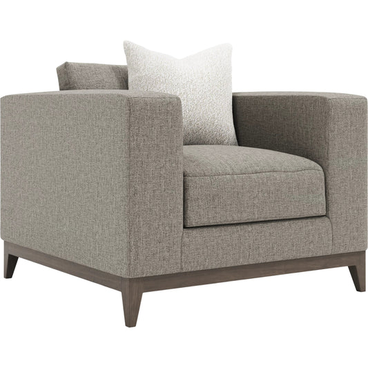 001 SI-2534164 | Primary Silo | Noel Fabric Chair by Bernhardt in grey. Made from fabric, wood in a unique style.