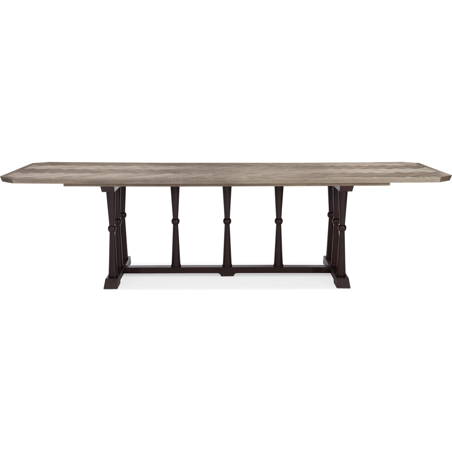 003 SR-845778 | Additional Silo | Dinner Circuit 96 by Caracole in natural and ash driftwood, chocolate bronze. Made from ash, asian hardwood, quartered ash in a cottage & farmhouse style.