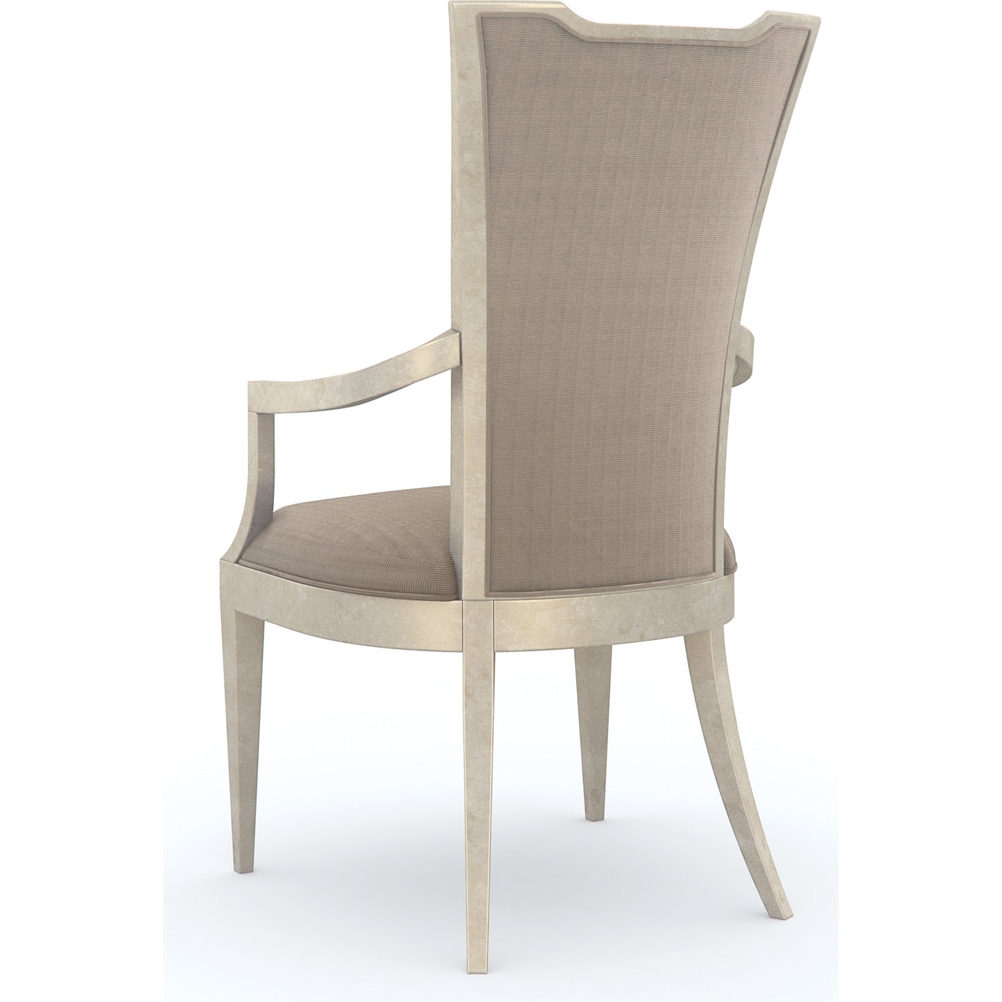 004 SI-1756704 | Additional Silo | Very Appealing Dining Arm Chair (Set of 2) by Caracole in silver and soft silver leaf. Made from birch in a transitional style.