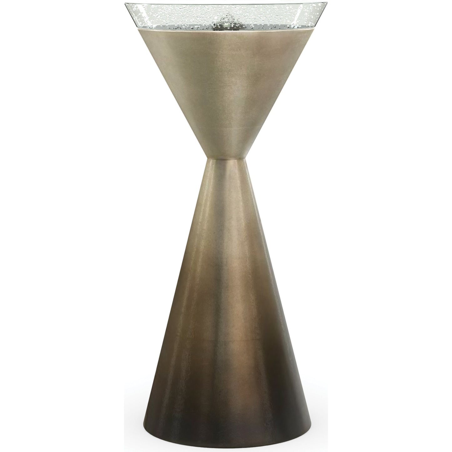 001 SI-1756693 | Additional Silo | Spy Glass End Table by Caracole in silver and oracle leaf. Made from birch in a eclectic & global style.