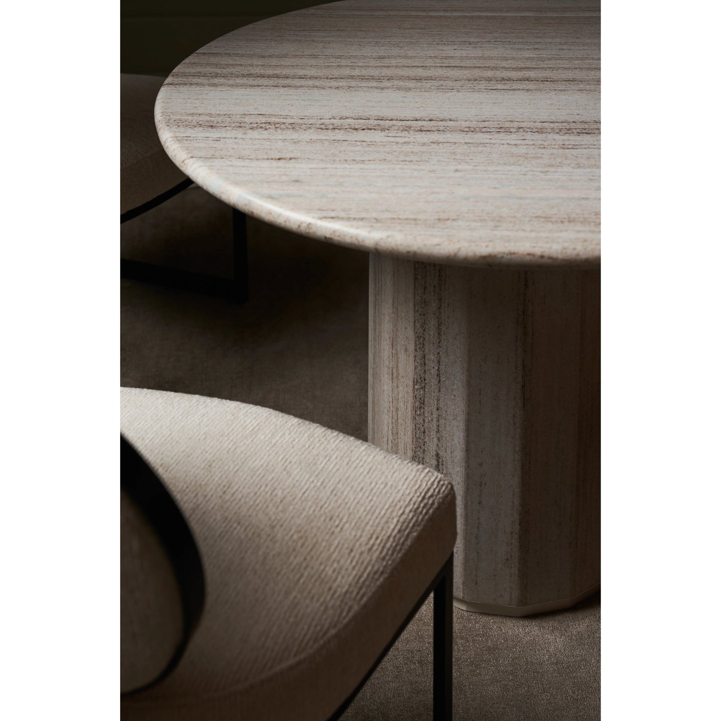 007 SI-2095932 | Additional Silo | La Lune Dining Chair (Set of 2) by Caracole in ivory and chocolate bronze. Made from metal in a modern style.
