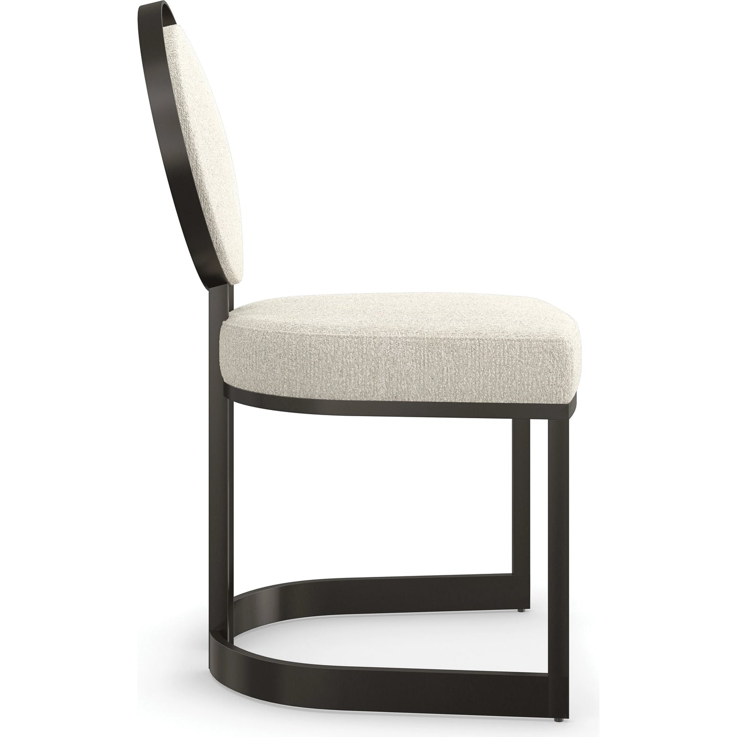 005 SI-2095932 | Additional Silo | La Lune Dining Chair (Set of 2) by Caracole in ivory and chocolate bronze. Made from metal in a modern style.