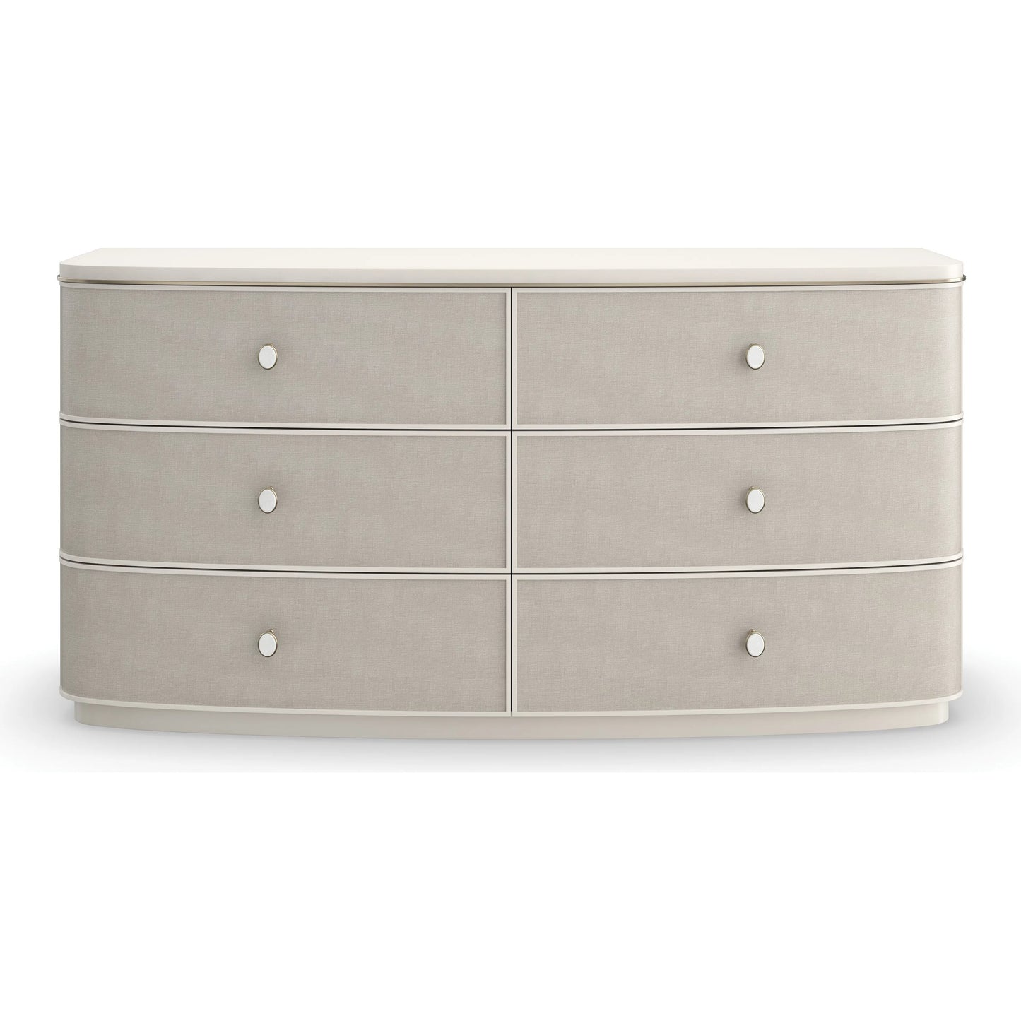 002 SI-2193780 | Additional Silo | Lyon Dresser by Caracole in almond milk, brushed gold. Made from acacia, metal in a unique style.