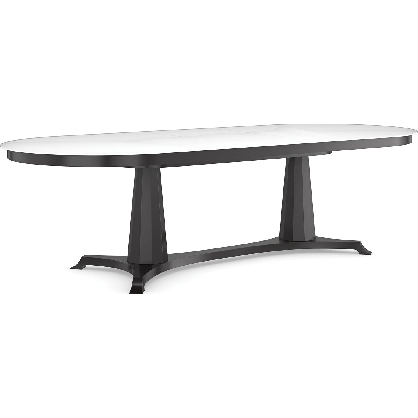 002 SI-2193795 | Additional Silo | Bordeaux Dining Table by Caracole in almost black. Made from asian hardwood, acacia, glass, birch in a unique style.