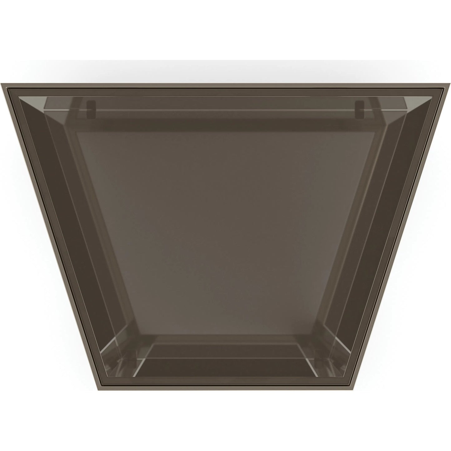 003 SI-2193811 | Additional Silo | Refraction End Table by Caracole in whisper of gold, oyster. Made from poplar, metal, glass in a modern style.