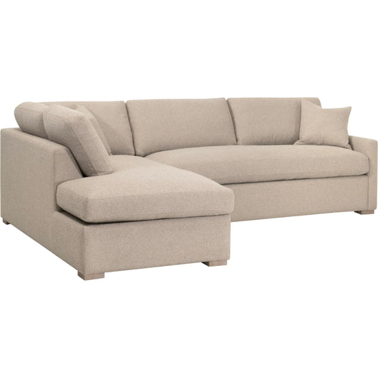 001 SI-2472605 | Primary Silo | Clara Slim Arm Sleeper Sectional by Essentials For Living in livesmart gellar jute, natural gray oak. Made from solid oak wood, mdf, plywood in a transitional style.