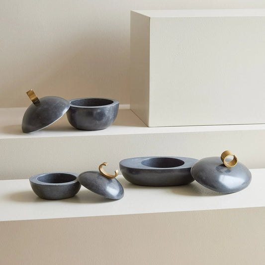 Caillou Lidded Pot by Global Views. Made from unique in a modern style.