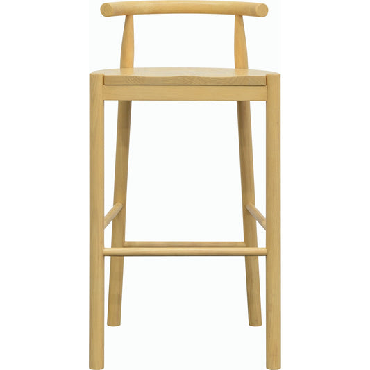 Callum Bar Stool - 530610 by Surya in top: wheat, base: wheat and naturalnatural. Made from oak in a modern style.