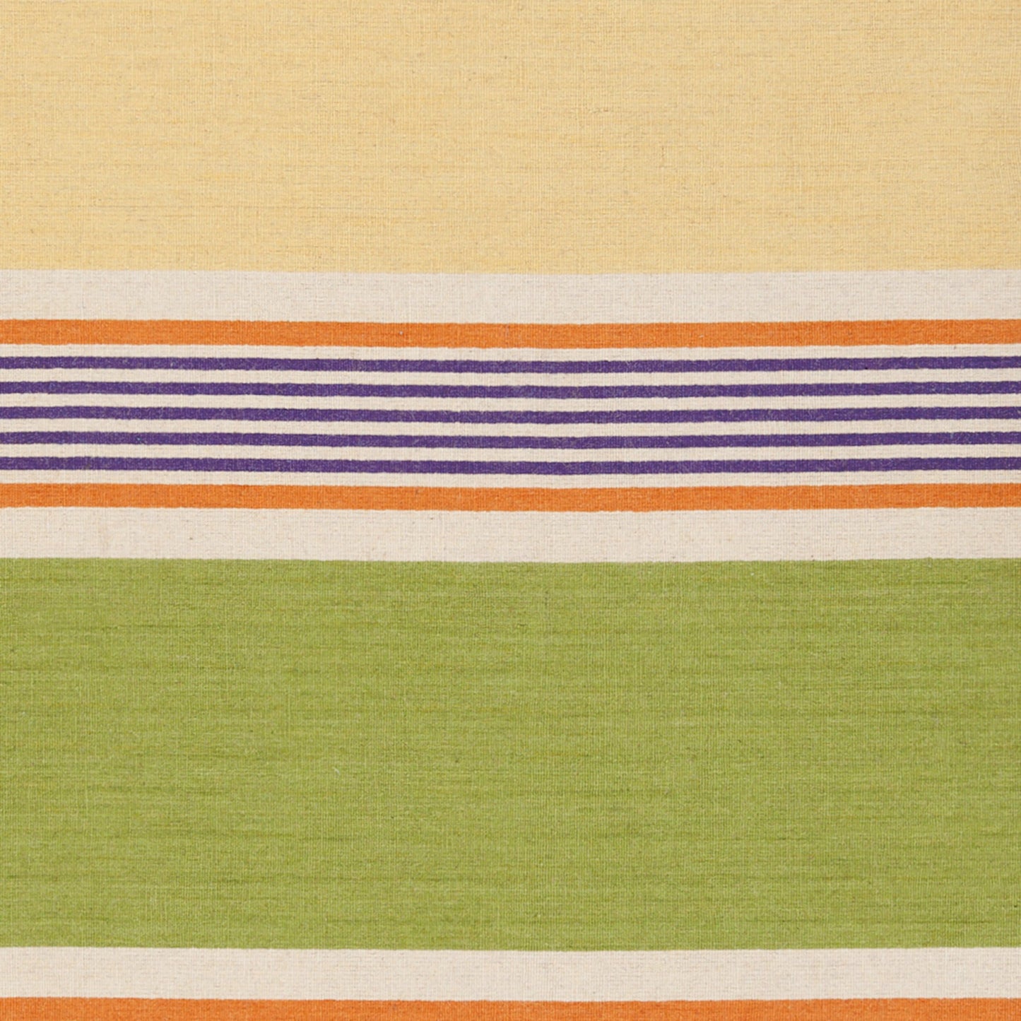 003 47120-15309 | Closeup | Calvin Rug - 1743 by Surya in light beige, mustard, medium purple, light olive, blue. Made from 100% wool in a unique style.